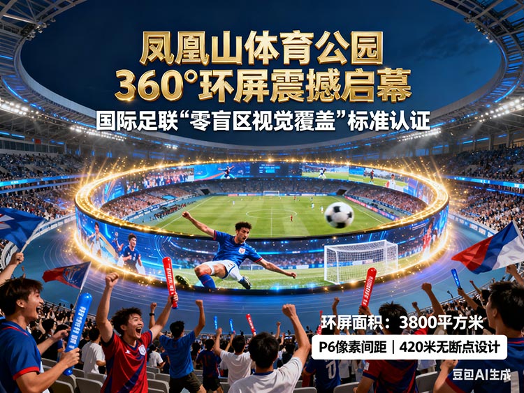 凤凰山体育公园360°环屏幕后：成都LED显示屏如何拿下国际赛事级标准
