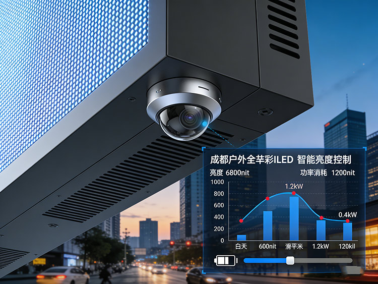 成都户外全彩屏的能耗与运维成本真相:智能控制、远程诊断与寿命评估